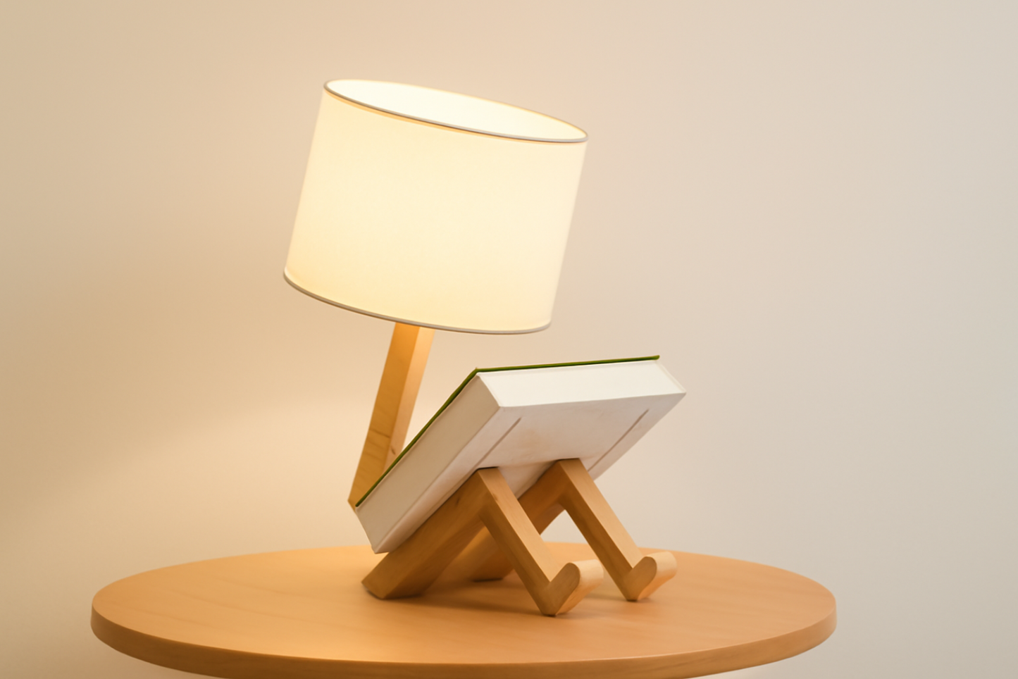 Lampada Robot GLOWBOT™ – Design in Legno con Personalità
