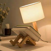 Lampada Robot GLOWBOT™ – Design in Legno con Personalità