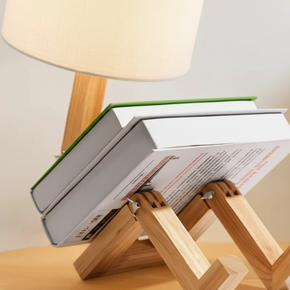 Lampada Robot GLOWBOT™ – Design in Legno con Personalità